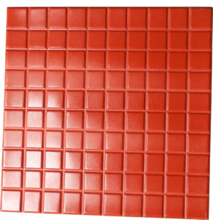100 Square Box Interlocking Tile PVC Rubber Mould